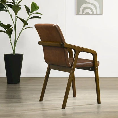 Simple Rustic Upholstered Dining Chair (Set of 6)