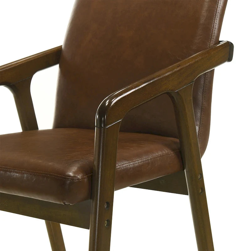 Simple Rustic Upholstered Dining Chair (Set of 6)