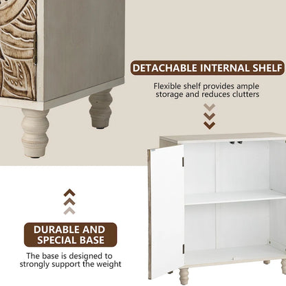 Vintage Sideboard Storage Cabinet and Buffet
