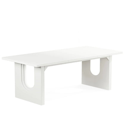 70.89 Rectangle Dining Table for 6-8 People, Modern Simple Wood Kitchen Table