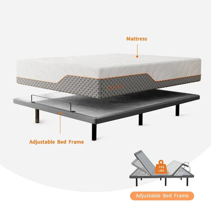 Adjustable Bed Frame, with Massage