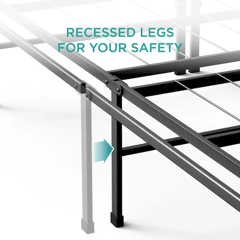 Heavy Duty Steel Mattress Foundation with Storage Space