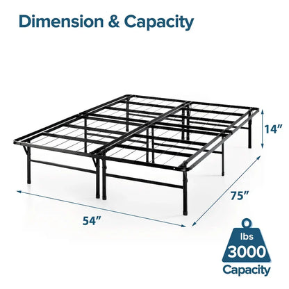 Heavy Duty Steel Mattress Foundation with Storage Space