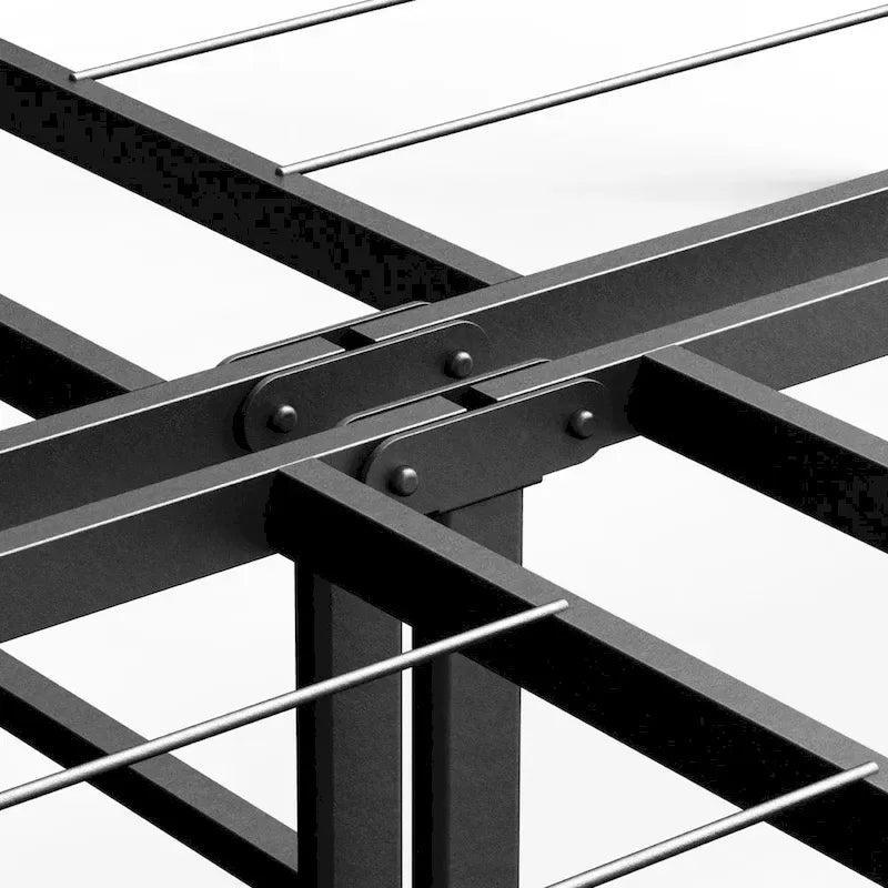 Heavy Duty Steel Mattress Foundation with Storage Space