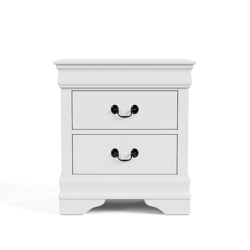 Furniture of America Devi Traditional Solid Wood 2-Drawer Nightstand