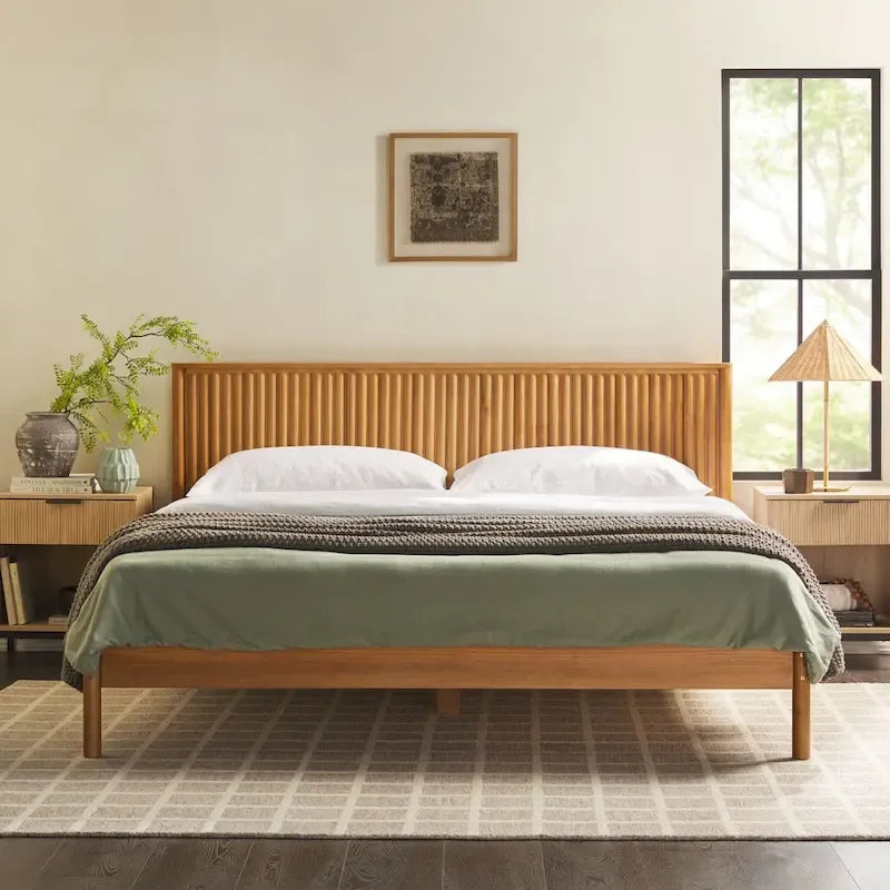 Designs Transitional Solid Wood King Bed