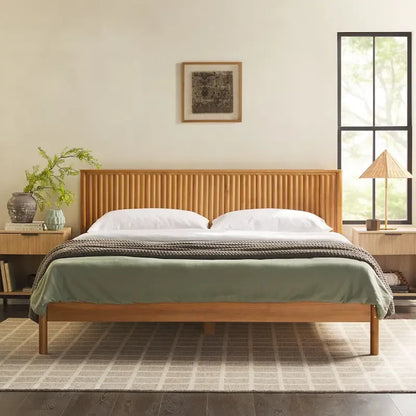 Designs Transitional Solid Wood King Bed