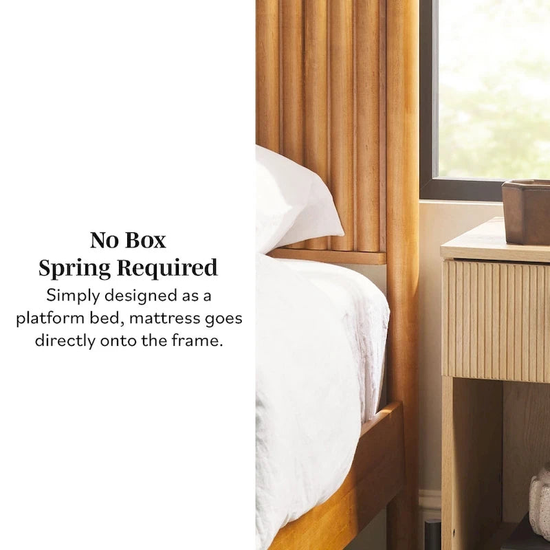 Designs Transitional Solid Wood King Bed
