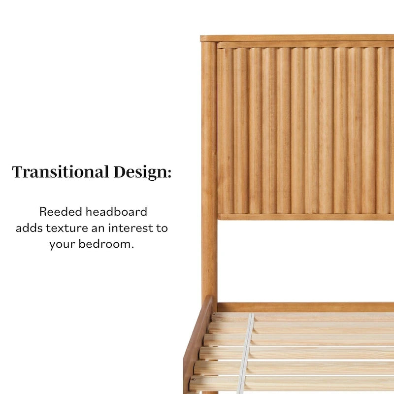 Designs Transitional Solid Wood King Bed