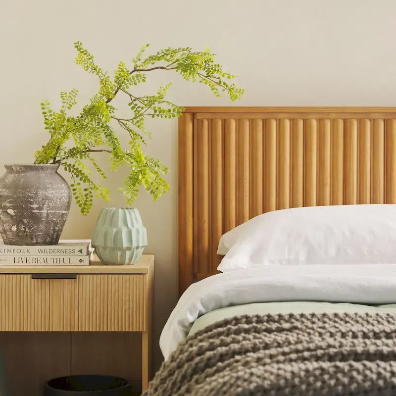Designs Transitional Solid Wood King Bed
