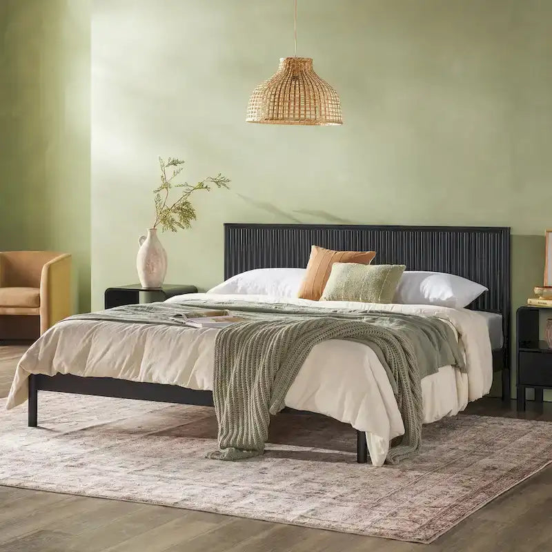 Designs Transitional Solid Wood King Bed
