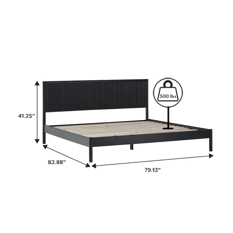 Designs Transitional Solid Wood King Bed