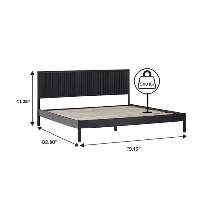 Designs Transitional Solid Wood King Bed