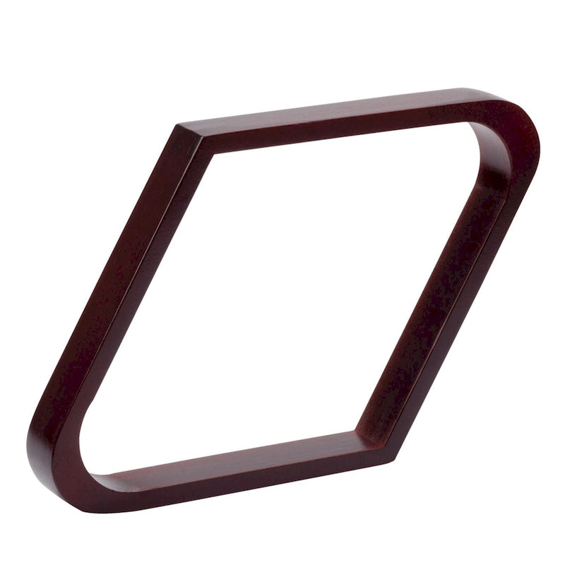 GSE Mahogany Solid Wood Billiard 8-Ball Triangle/9-Ball Diamond Pool Ball Racks for 2-1/4 Pool Balls
