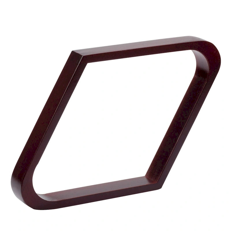 GSE Mahogany Solid Wood Billiard 8-Ball Triangle/9-Ball Diamond Pool Ball Racks for 2-1/4 Pool Balls