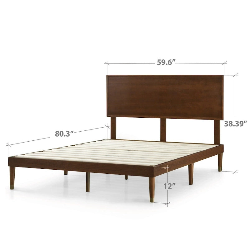 by Zinus Deluxe Mid-century Wood Platform Bed