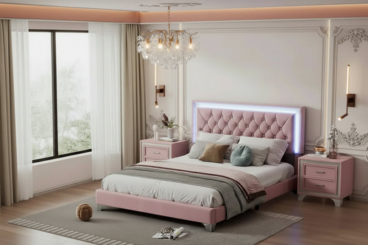 Upholstered Platform Bed (Look at the options before placing an order)