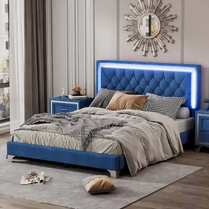 Upholstered Platform Bed (Look at the options before placing an order)