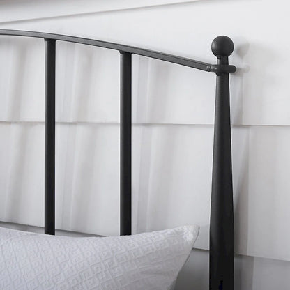 Whitney Charcoal Finish Metal Full/Queen Arched Headboard