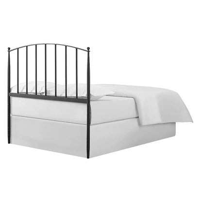 Whitney Charcoal Finish Metal Full/Queen Arched Headboard