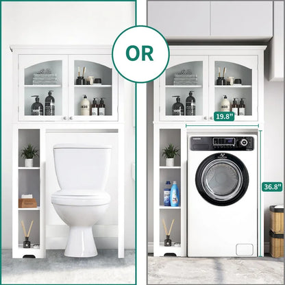 Adjustable 3-Shelf Over the Toilet Bathroom Cabinet Organizer