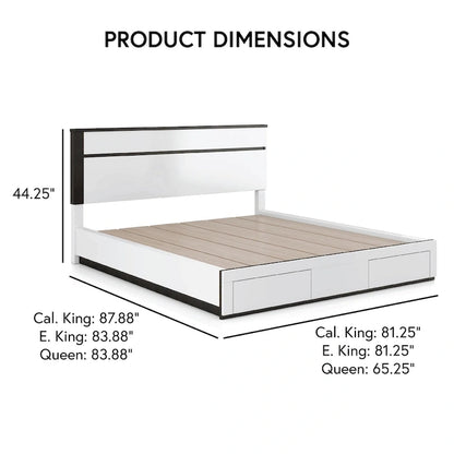 5-Piece Platform Bedroom Set with USB Charging Ports