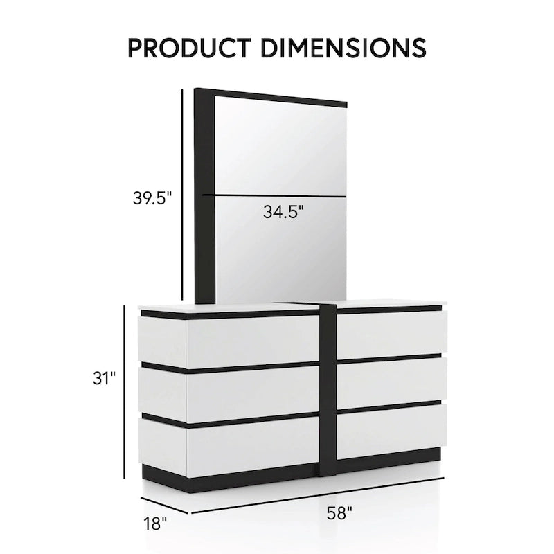 5-Piece Platform Bedroom Set with USB Charging Ports