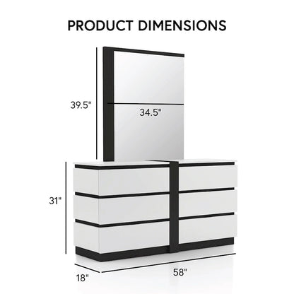 5-Piece Platform Bedroom Set with USB Charging Ports