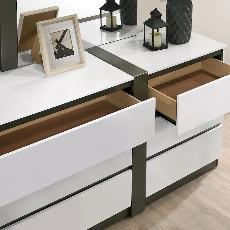 5-Piece Platform Bedroom Set with USB Charging Ports