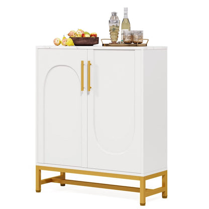 Sideboard Buffet Storage Cabinet Set with Door for Kitchen Dining Room, Accent Cabinet for Living Room