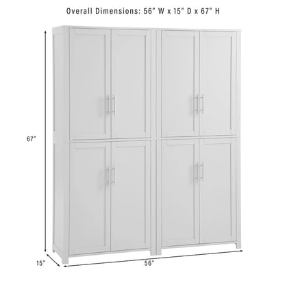 Savannah 2-Piece Kitchen Storage Pantry Set