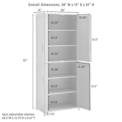 Savannah 2-Piece Kitchen Storage Pantry Set