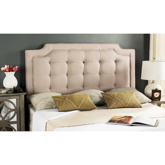  Shanika Taupe Upholstered Tufted Headboard (King)