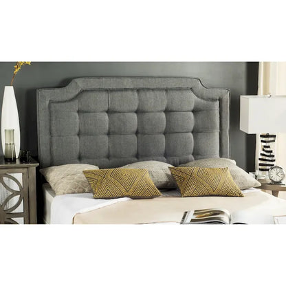 Taupe Upholstered Tufted Headboard (King)
