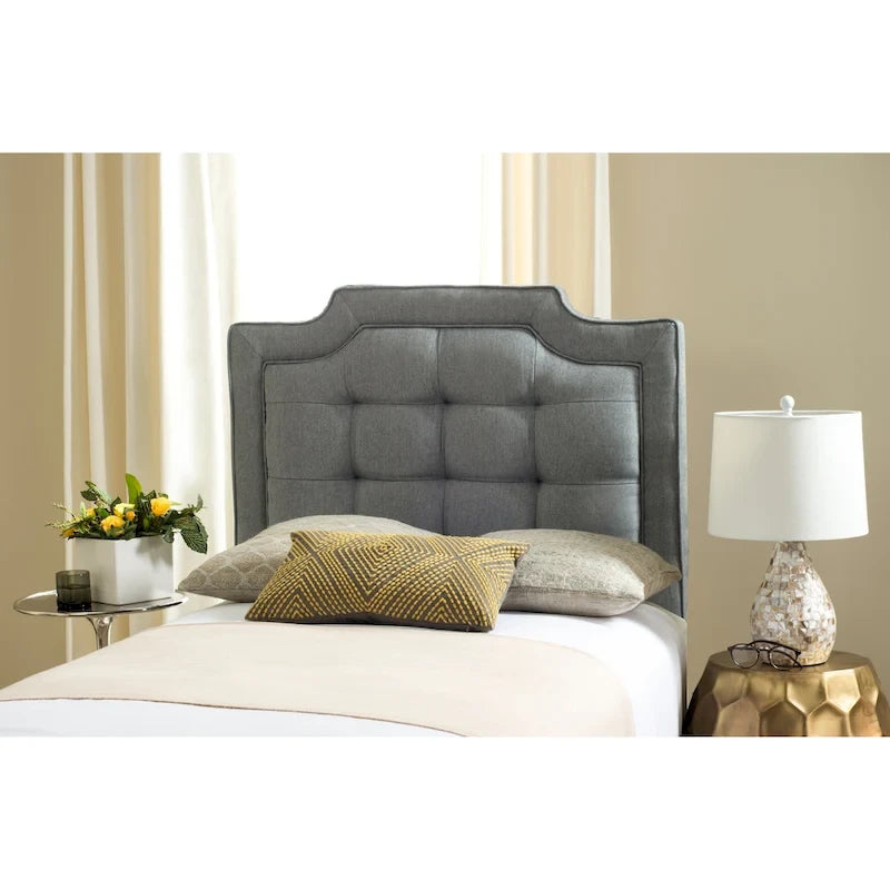 Taupe Upholstered Tufted Headboard (King)