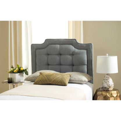 Taupe Upholstered Tufted Headboard (King)