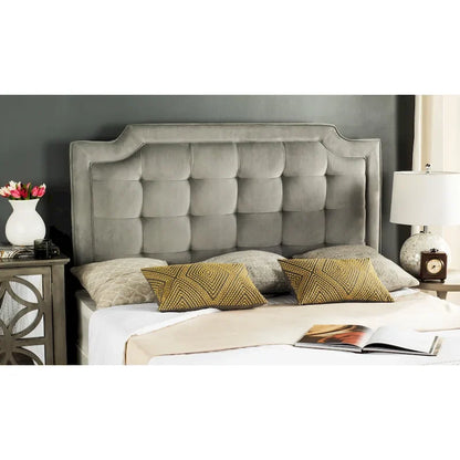 Taupe Upholstered Tufted Headboard (King)