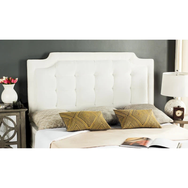 Taupe Upholstered Tufted Headboard (King)