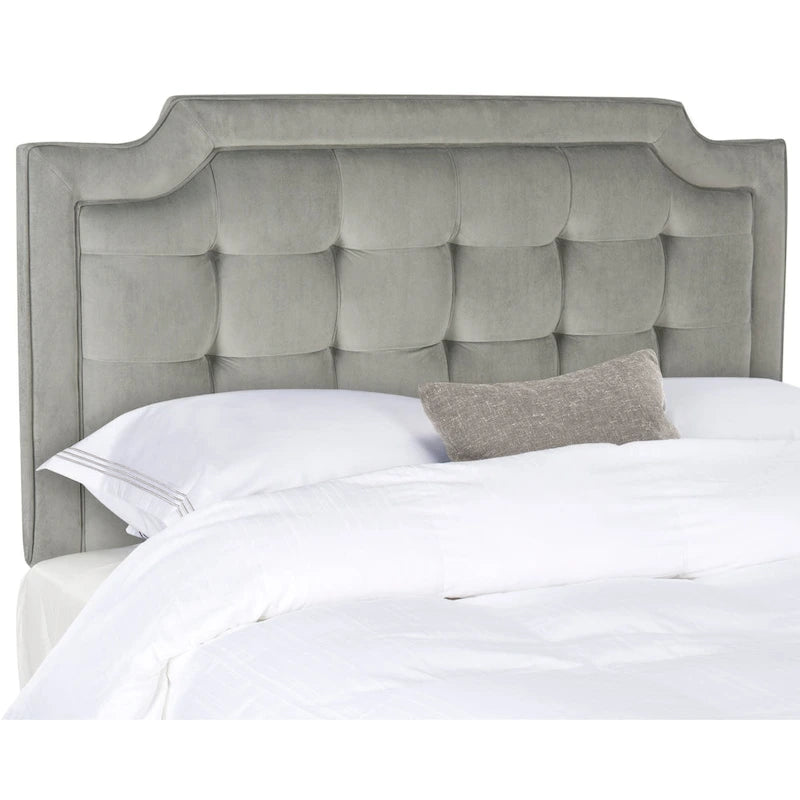 Taupe Upholstered Tufted Headboard (King)