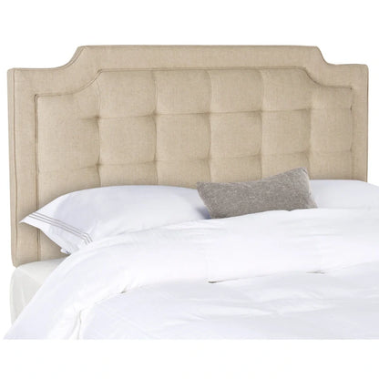 Taupe Upholstered Tufted Headboard (King)