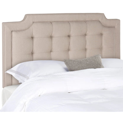 Taupe Upholstered Tufted Headboard (King)