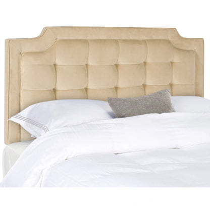 Taupe Upholstered Tufted Headboard (King)