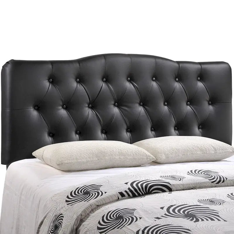 King Size Upholstered Button-Tufted Headboard