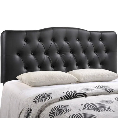 King Size Upholstered Button-Tufted Headboard