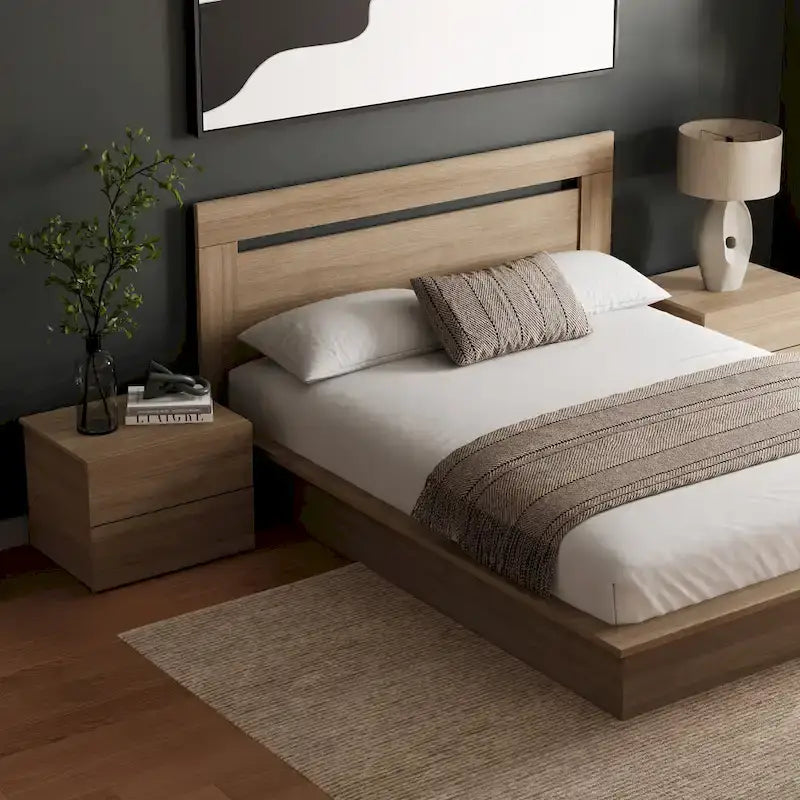 4-Piece Bedroom Set with Bed, Headboard, and 2 Nightstands