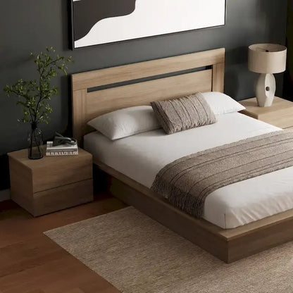 4-Piece Bedroom Set with Bed, Headboard, and 2 Nightstands