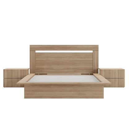 4-Piece Bedroom Set with Bed, Headboard, and 2 Nightstands