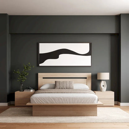 4-Piece Bedroom Set with Bed, Headboard, and 2 Nightstands