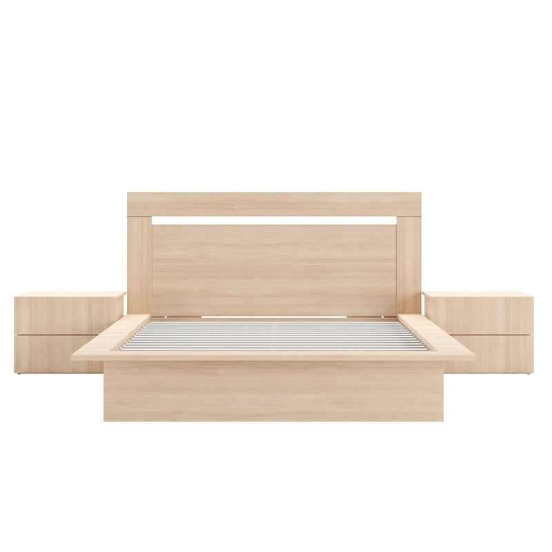 4-Piece Bedroom Set with Bed, Headboard, and 2 Nightstands
