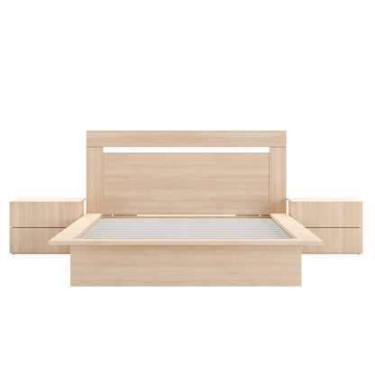 4-Piece Bedroom Set with Bed, Headboard, and 2 Nightstands